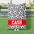 Load image into Gallery viewer, Allstar Soccer Custom Blanket (SOCCER1005)

