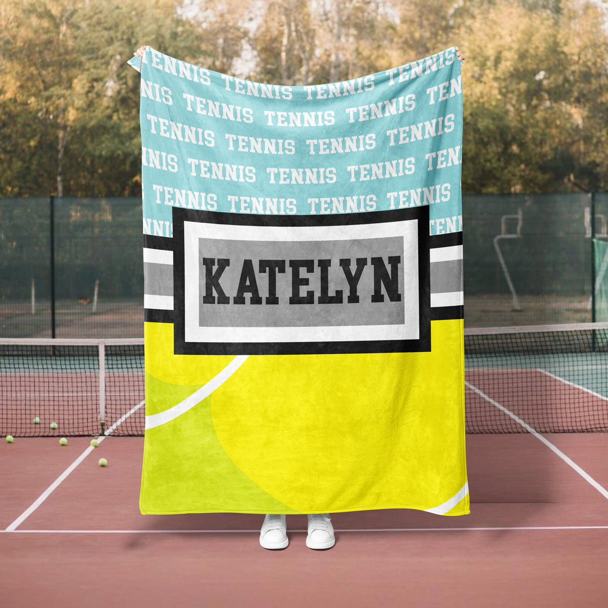 Tennis Zoom Custom Blanket (TENNIS1004)