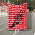 Load image into Gallery viewer, Name Repeat Custom Track Blanket (TRACK1001)
