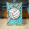 Load image into Gallery viewer, Volleyball Action Custom Blanket (VBALL1003)
