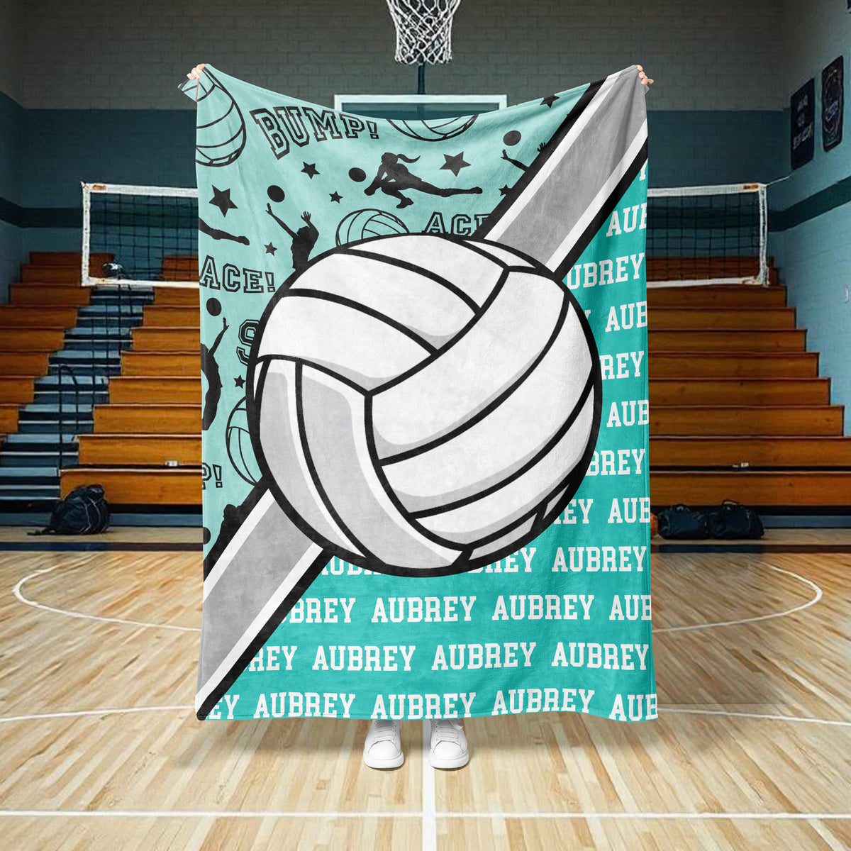 Volleyball Action Custom Blanket (VBALL1003)