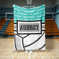 Load image into Gallery viewer, Volleyball Zoom Custom Blanket (VBALL1004)
