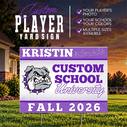 Custom Player Yard Sign (YS1005-Future Grit)