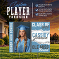 Load image into Gallery viewer, Custom Player Yard Sign (YS1009-TORN PAPER GRAD)
