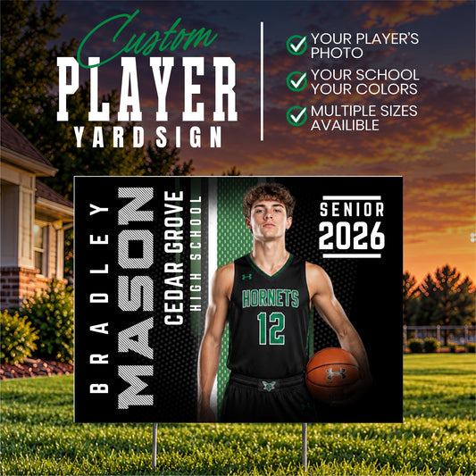 Custom Player Yard Sign (YS1011-VARSIY MESH)
