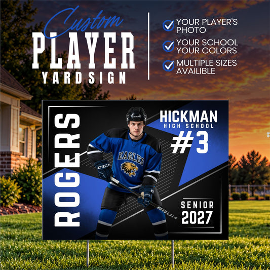 Custom Player Yard Sign (YS1013-ELITE EDGE)
