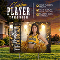 Load image into Gallery viewer, Custom Player Yard Sign (YS1014-GOLDEN HOUR)
